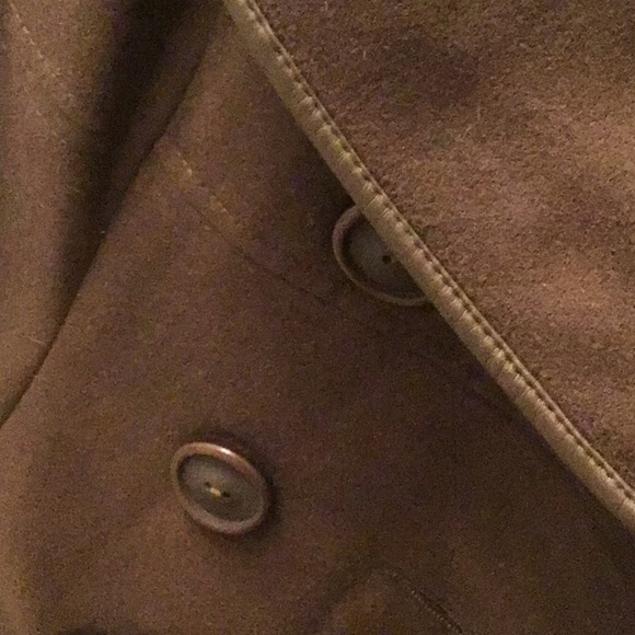 VERTIGO QUILTED WOOL DOUBLE BREASTED CHOCOLATE BROWN BRAND NEW COAT. BEAUTIFUL - Picture 15 of 16